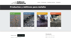 Desktop Screenshot of aditivosasfalticos.com