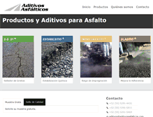 Tablet Screenshot of aditivosasfalticos.com